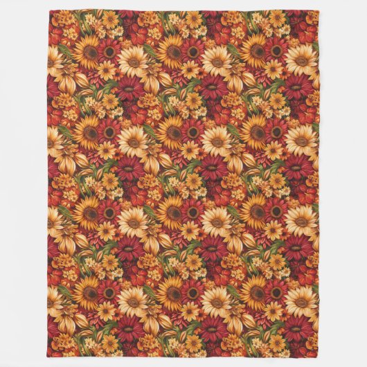 Warme Pumpkin & Blanket Klassischer Fall Look Fleecedecke (Vorderseite)