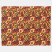 Warme Pumpkin & Blanket Klassischer Fall Look Fleecedecke (Vorderseite (Horizontal))