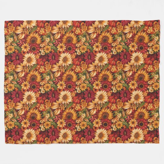 Warme Pumpkin & Blanket Klassischer Fall Look Fleecedecke (Vorderseite (Horizontal))