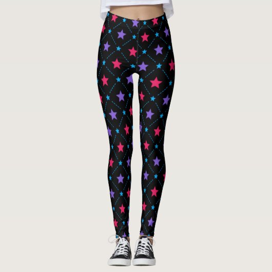 Warme Purp Leggings (Vorderseite)