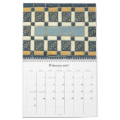 Warme Quellen, AR Historic District Tiles Calender Kalender (Feb 2027)