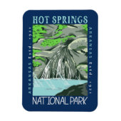 Warme Quellen Nationalpark Arkansas erschüttert Magnet (Vertikal)