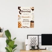 Warme redaktionelle Liebe brodelt Café Poster Schi (Heimbüro)