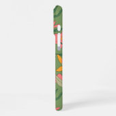 Warme Retro-Blumen-Nahtlos-Muster iPhone Hülle (Linke Seite)