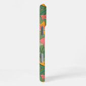 Warme Retro-Blumen-Nahtlos-Muster iPhone Hülle (Rechte Seite)