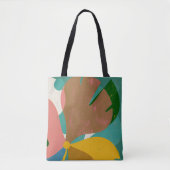Warme Retro-Blumengestaltung Tasche (Vorderseite)