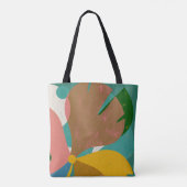 Warme Retro-Blumengestaltung Tasche (Rückseite)