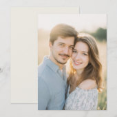 Warme Romantische Fotografie Einladung (Vorne/Hinten)