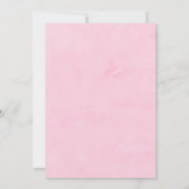 Warme Rosa Chrysanthemum Wreath Wedding Einladung (Rückseite)