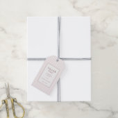 Warme Rosa Gestreifte Dankbarkeit Geschenkanhänger (Mit Garn)