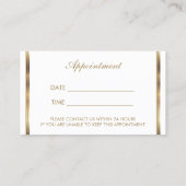 Warme Rosa Glitzer Lippen 💋 Ernennung Terminkarte (Rückseite)