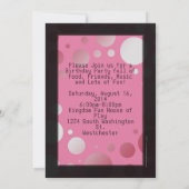 Warme rosa Handy Teen Geburtstagsparty Einladung (Rückseite)