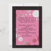 Warme rosa Handy Teen Geburtstagsparty Einladung (Rückseite)