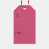 Warme rosa Herzen Geschenkanhänger (Vorderseite)