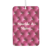 Warme rosa Imitate Velvet Autolufterfrischer (Vorderseite)