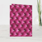 Warme rosa Imitate Velvet Geburtstag Karte (Rückseite)