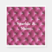 Warme rosa Imitate Velvet Serviette (Vorderseite)