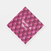 Warme rosa Imitate Velvet Serviette (Ecke)