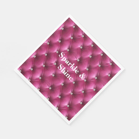 Warme rosa Imitate Velvet Serviette (Ecke)