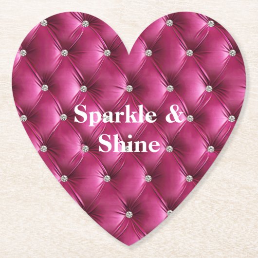 Warme rosa Imitate Velvet Untersetzer (Vorderseite)