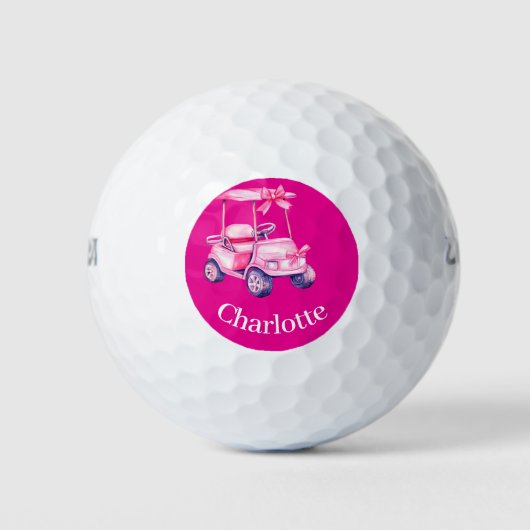 Warme rosa Karottenbezeichnung Golfball (Vorderseite)
