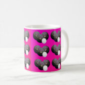 Warme rosa Kissen, Tasse (VorderseiteRechts)