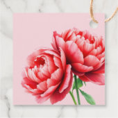 Warme rosa Liebe Dankeschön Geschenkanhänger (Rückseite)