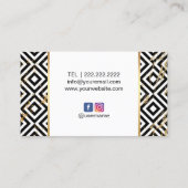 Warme rosa Lippen Trendy Salon Visitenkarte (Rückseite)