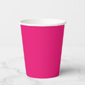 Warme rosa Papiertücher Pappbecher (Rückseite)