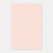 Warme rosa Punktgitter dunkler nach dem Einlesen Post-it Klebezettel (Vorderseite)