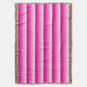 Warme rosa Schattenstreifen Decke (Vorderseite Vertikal)
