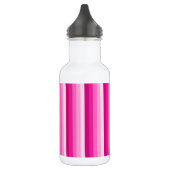 Warme rosa Schattenstreifen Edelstahlflasche (Links)