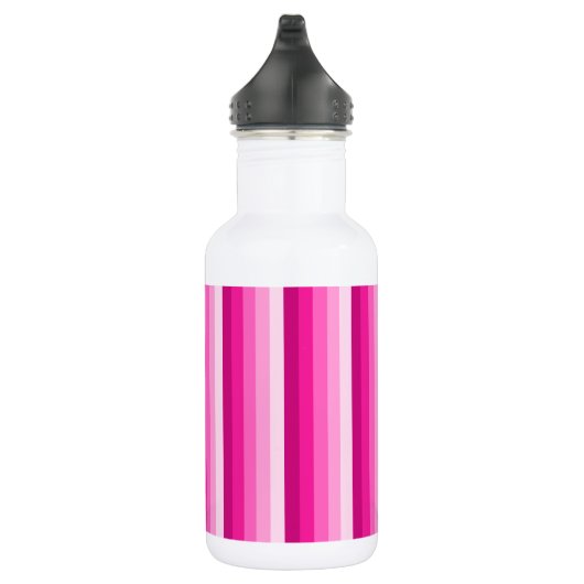 Warme rosa Schattenstreifen Edelstahlflasche (Rechts)