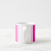 Warme rosa Schattenstreifen Espressotasse (Rückseite)
