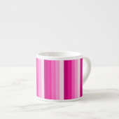 Warme rosa Schattenstreifen Espressotasse (Vorderseite Rechts)