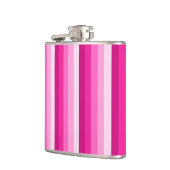 Warme rosa Schattenstreifen Flachmann (Links)