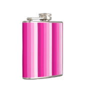 Warme rosa Schattenstreifen Flachmann (Rechts)