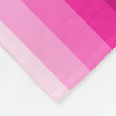 Warme rosa Schattenstreifen Fleecedecke (Ecke)