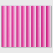 Warme rosa Schattenstreifen Geschenkpapier (Flach)