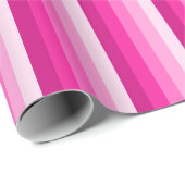 Warme rosa Schattenstreifen Geschenkpapier (Rolleneckpunkt)