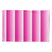 Warme rosa Schattenstreifen Kissenbezug (Rückseite)