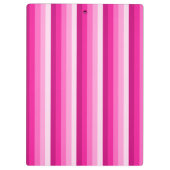 Warme rosa Schattenstreifen Klemmbrett (Rückseite)