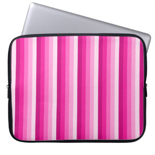 Warme rosa Schattenstreifen Laptopschutzhülle