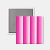 Warme rosa Schattenstreifen Magnet (Vorderseite/Rückseite)