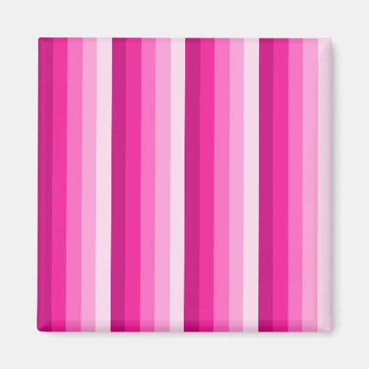 Warme rosa Schattenstreifen Magnet (Vorne)