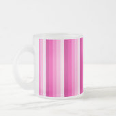 Warme rosa Schattenstreifen Mattglastasse (Links)