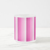 Warme rosa Schattenstreifen Mattglastasse (Mittel)