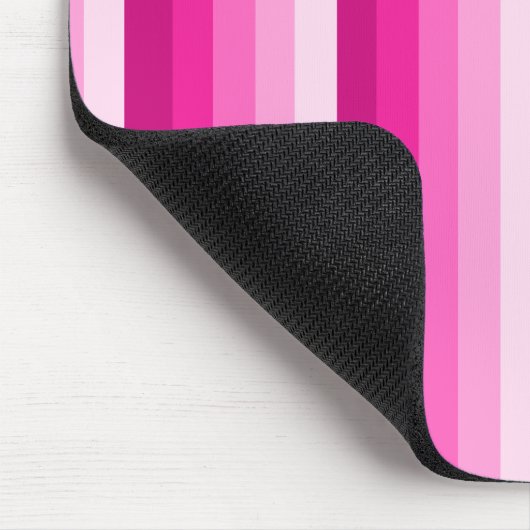 Warme rosa Schattenstreifen Mousepad (Ecke)