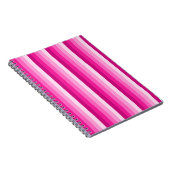 Warme rosa Schattenstreifen Notizblock (Rechte Seite)