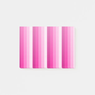 Warme rosa Schattenstreifen Post-it Klebezettel